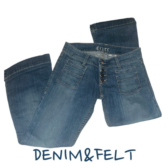Cruel Girl Womens Dawn Flare/Bootcut Denim Jeans/Trousers | NEW/NWOT!!!👖💜👖💜 - Picture 1 of 7